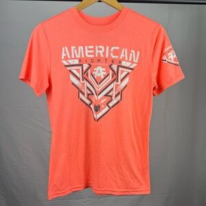 American Fighter Boys Neon Coral Bellemont Tshirt size Youth Large